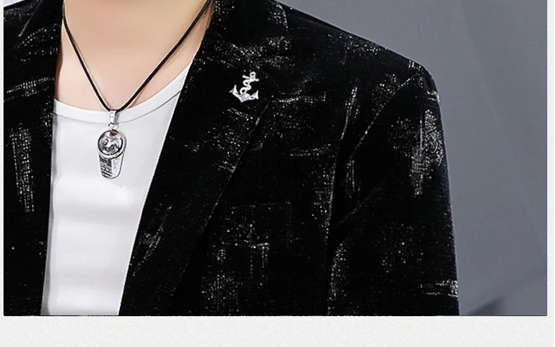 Nouveau blazer pour hommes en Velours côtelé