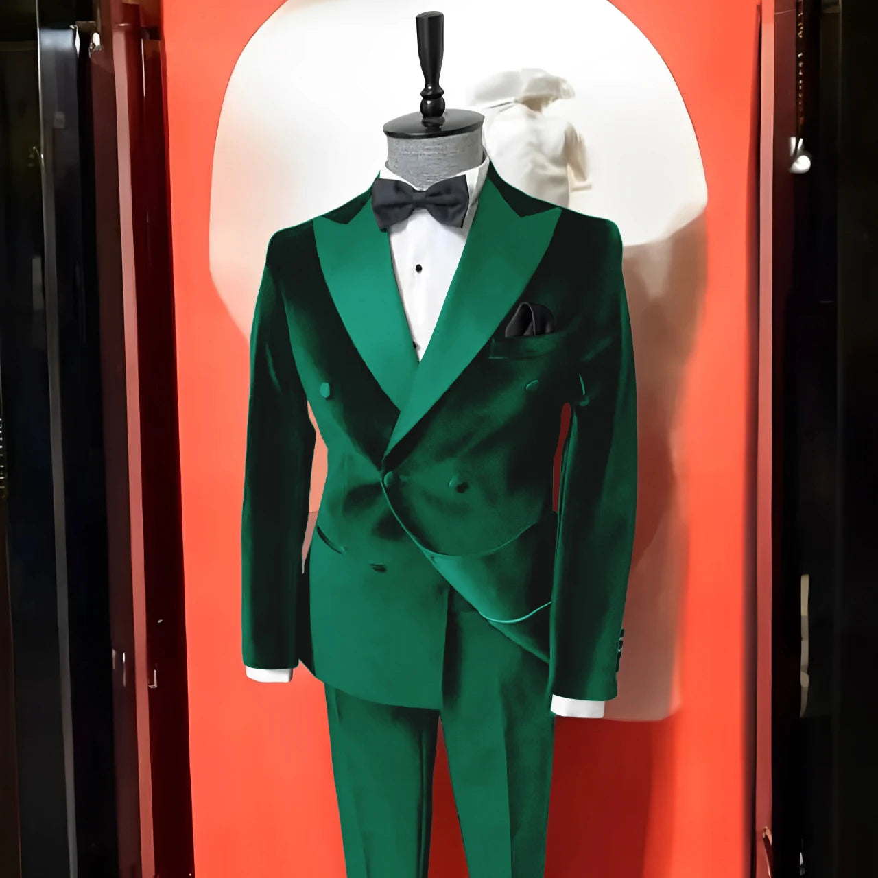 Costume en velours noir 2 pièces