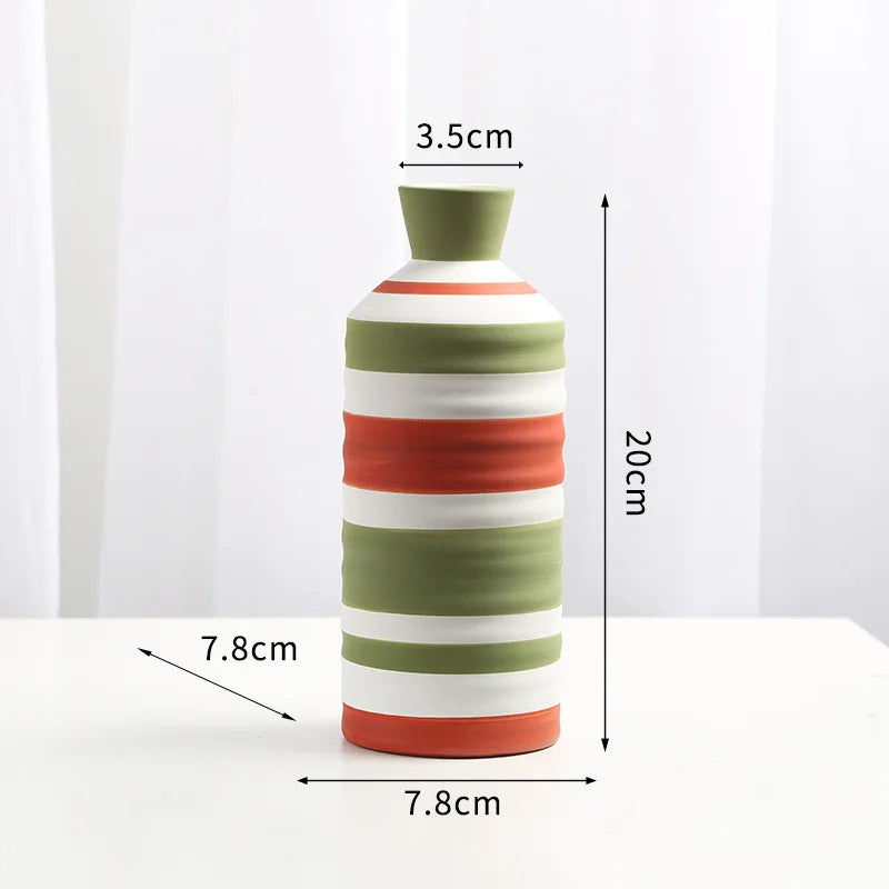 European-style ins porcelain vase decoration TV cabinet Study home decoration flowers tabletop crafts