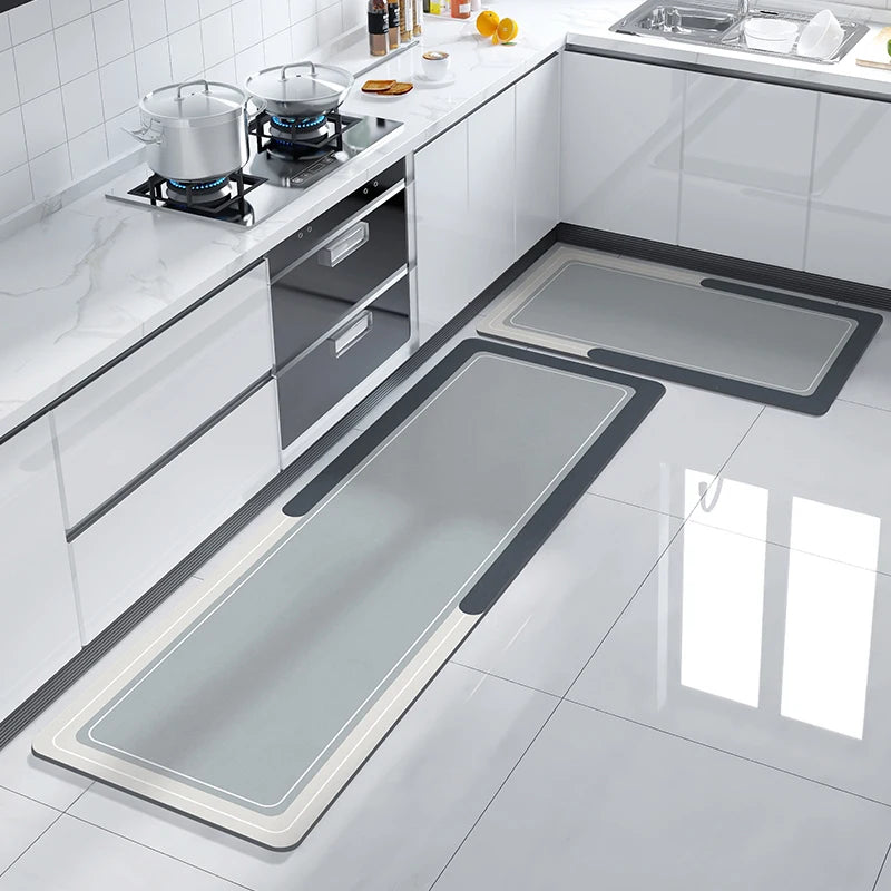 Nordic Kitchen Mats For Floor Waterproof Anti-Slip Kitchen Rug Long Area Rugs Hallway Bathroom Mat Entrance Doormat Washable