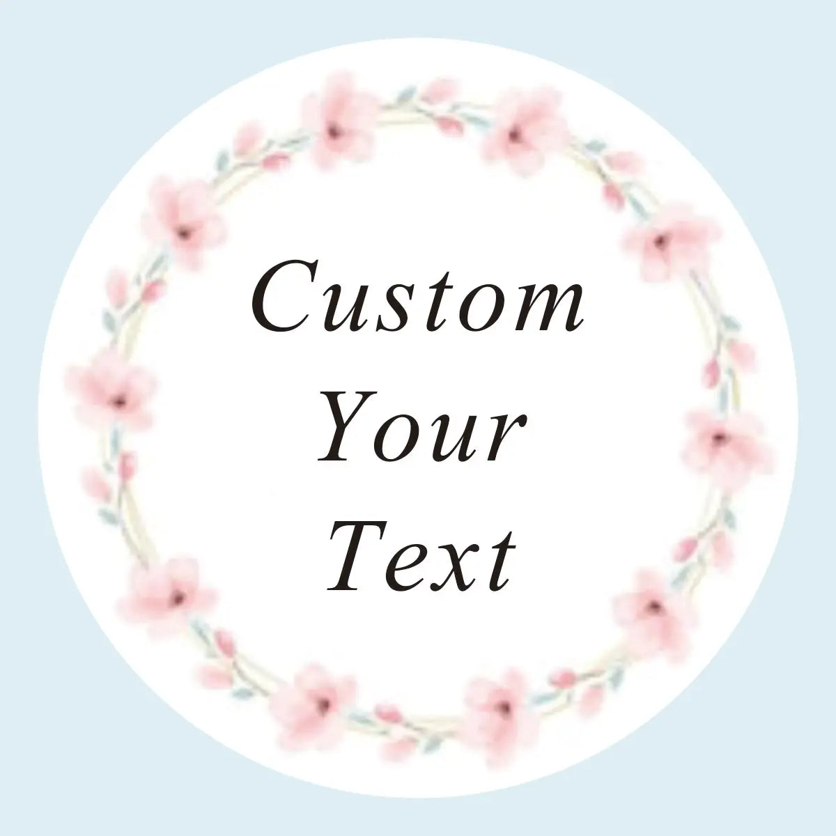 96 Pcs Personalized Round Circle Label Stickers Custom Name Date Thank You Stickers for Bridal Shower Party Favors