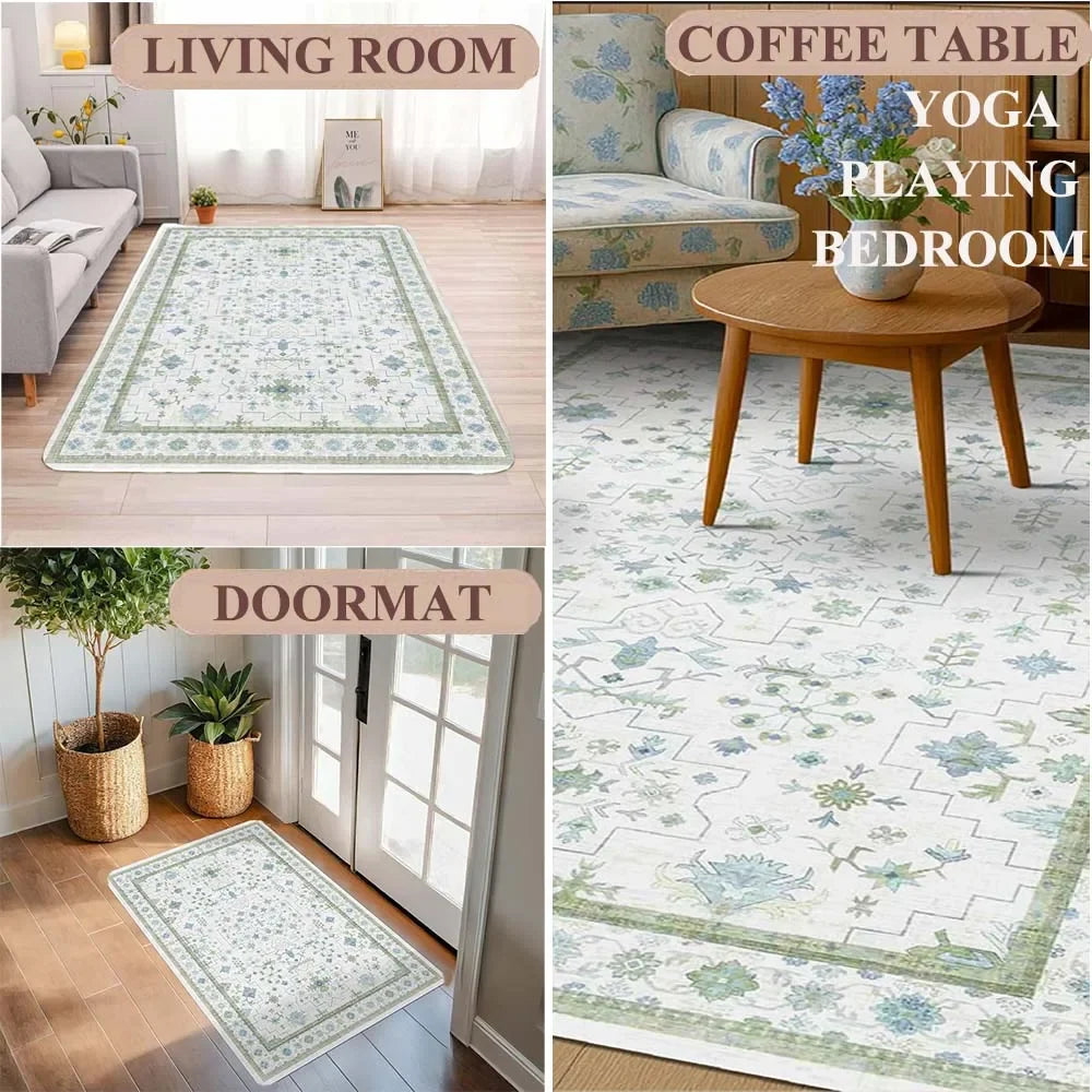 Modern Simple Household Mat Soft Luxury Carpets for Living Room Non-slip Bedroom Luxury Decoration Tapetes Area Rug Home Decor