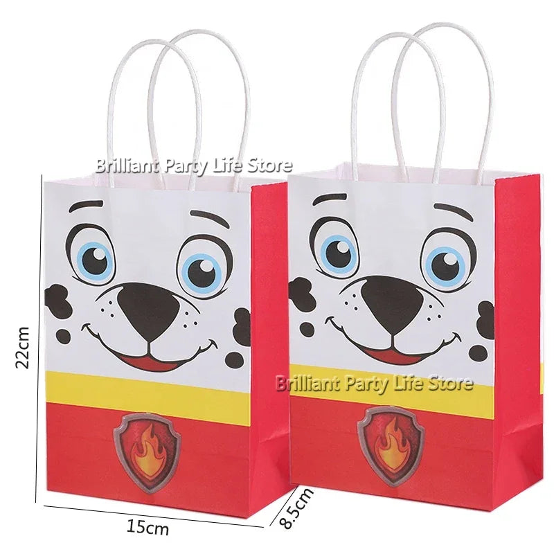 Paw Patrol Cartoon Gift Bag Shopping Bag Candy Biscuit Storage Bag Portable Handbag Pouch Party Supplies Baby Shower