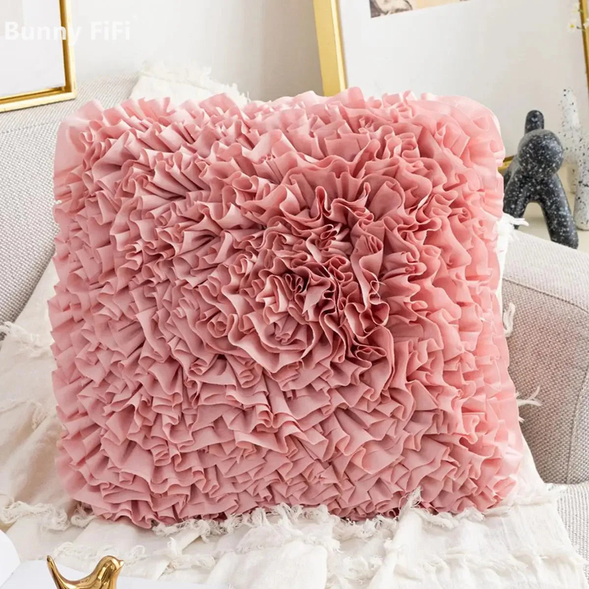 1pc floral pattern pillowcase with a waist pillowcase 45x45cm bohemian style suitable for home decoration