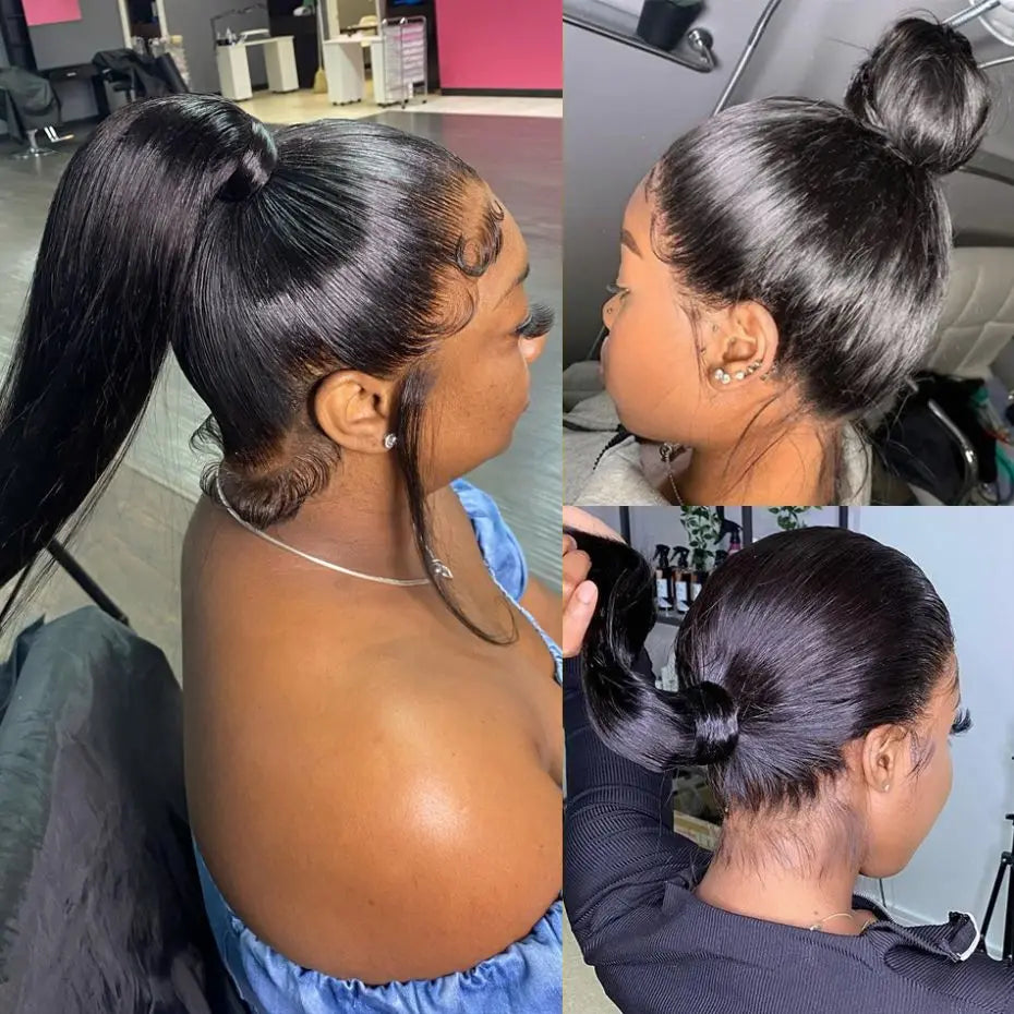 Wigs Human Hair Straight 360 Full Lace Front Wig Human Hair Pre Plucked 13x6 13x4 HD Lace Frontal Hair Wig Brazilian For Women