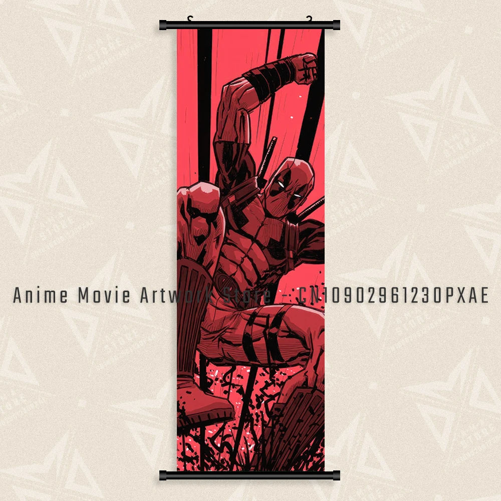 Marvel The Avengers Wall Art Scrolls Pictures Movie Characters Poster Hanging Painting Iron Man Canvas Print Home Decor Mural