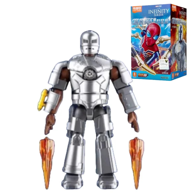 BLOKEES Marvel Building Blocks Galaxy Version 2 Unlimited Legend series Spider Man Iron Man Assembling Toy Model Ornaments Gifts