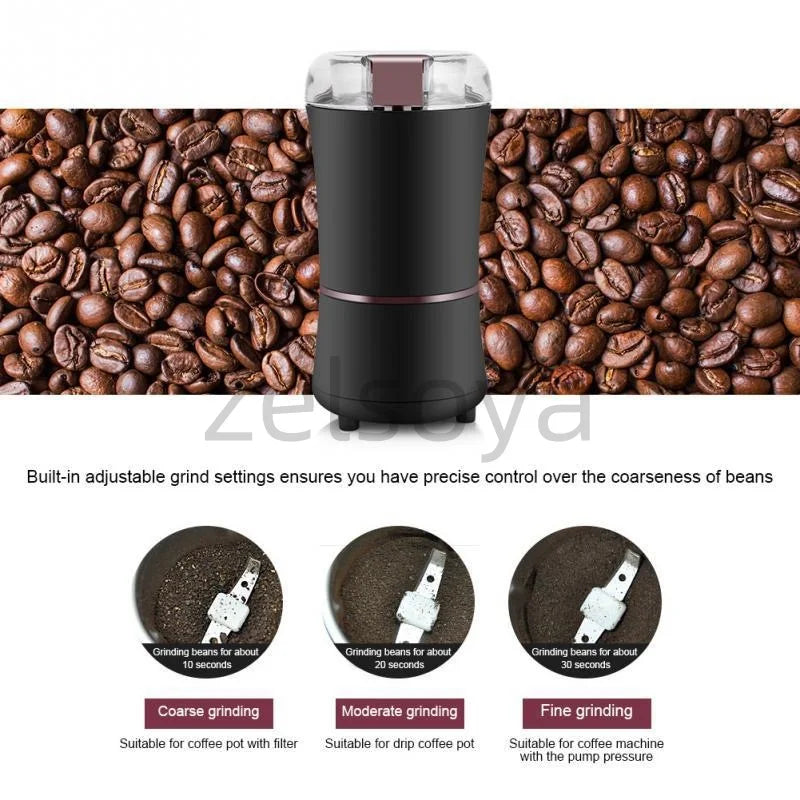 Electric bean grinder Coffee machine Home hand grinder hand coffee bean grinder Portable automatic grinder