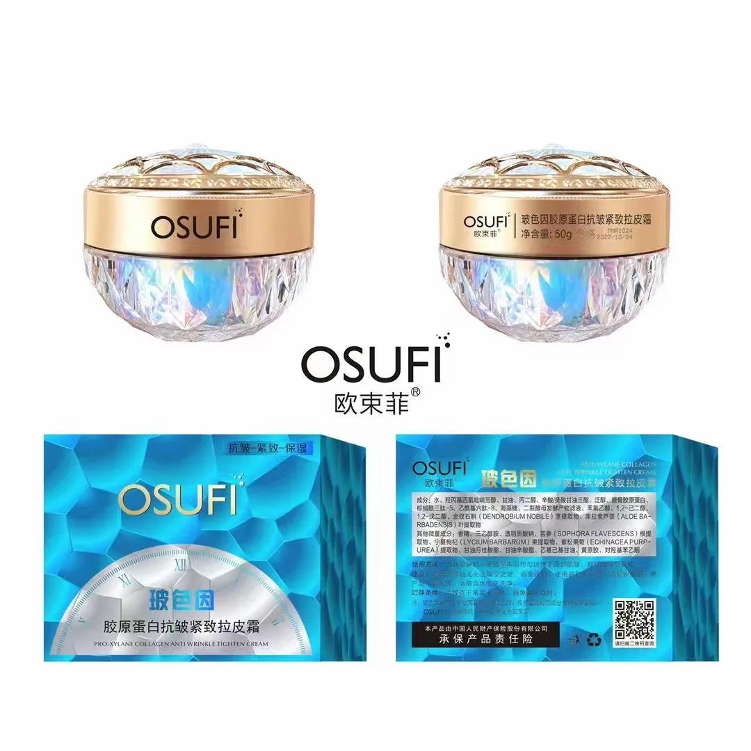 OSUFI Collagène Raffermissant Lifting Crème Rebondissante Lifting Beauté Crème pour le visage Crème pour les soins de la peau Réduire les ridules .