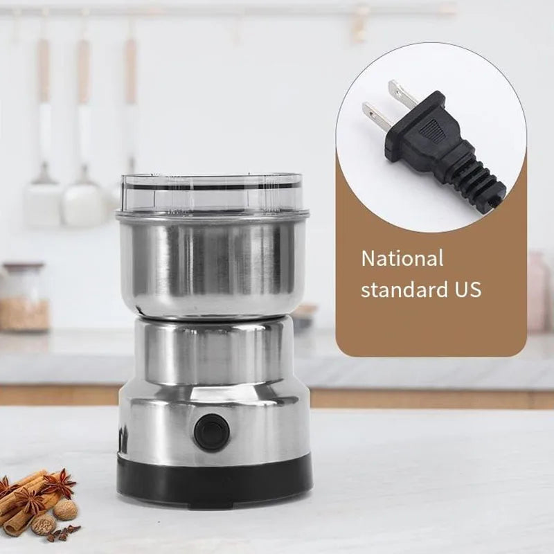 2025 Electric Spice Pepper Coffee Grinder 4-Blade Mini Grain Grinder 300ml Ultra-Fine Baby Food Mill Kitchen Household
