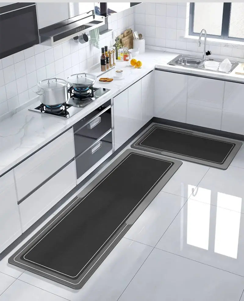 Nordic Kitchen Mats For Floor Waterproof Anti-Slip Kitchen Rug Long Area Rugs Hallway Bathroom Mat Entrance Doormat Washable