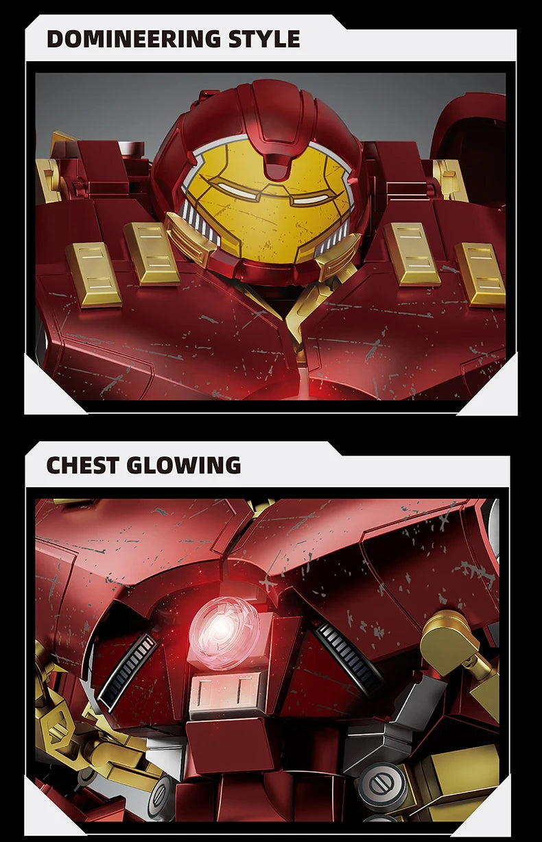 Superheroes MOC Building Blocks 2600+Pcs Marvel Iron Man Bricks Set Room Ornament DIY Toys Christmas Gifts for Kids Boys Adult