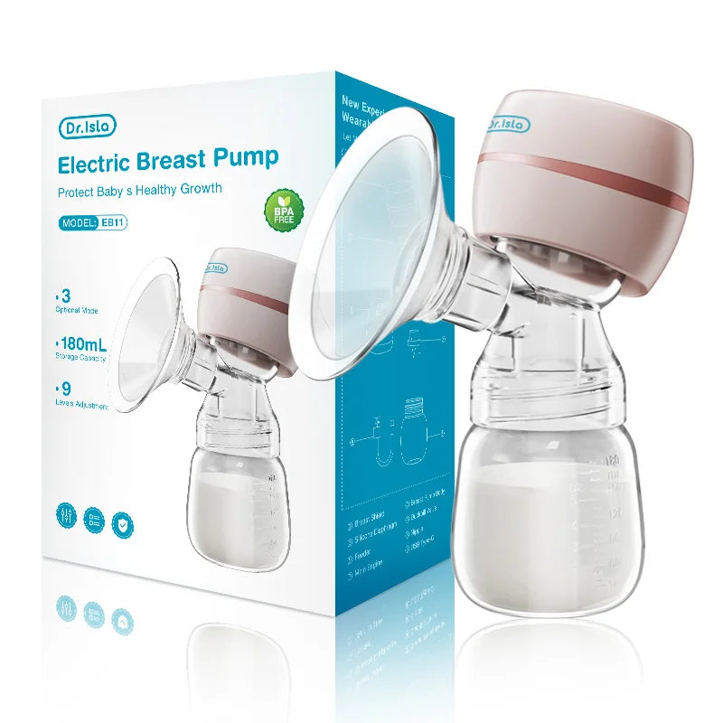 Electric Breast Pump Wearable Electric Breast Pump Milk Extractor Collector Portable Hands Free Silent Comfort Breast BPA-free