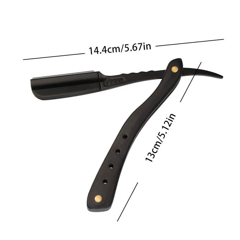 Rasoir à cheveux Pliant Lames remplaçables Couteau de rasage Acier inoxydable