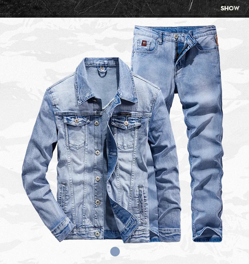 Ensemble en jeans Denim Micro-stretch Printemps/Automne