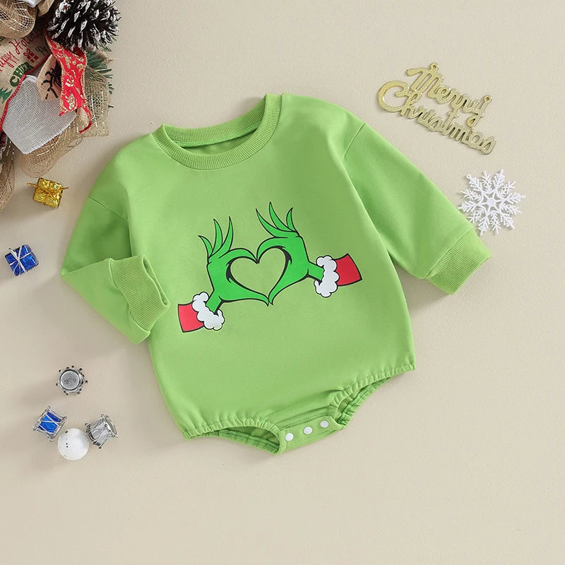 ma&baby 3-18M Christmas Newborn Infant Baby Girls Boys Rompers Long Sleeve Print Jumpsuit Xmas Costumes D05