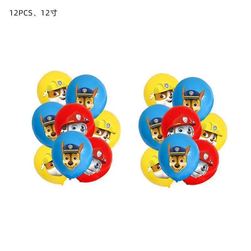 PAW Patrol Birthday Decoration Supplies Party Favor Water cups plates tableware Knife fork and spoon Party tableware and supplie