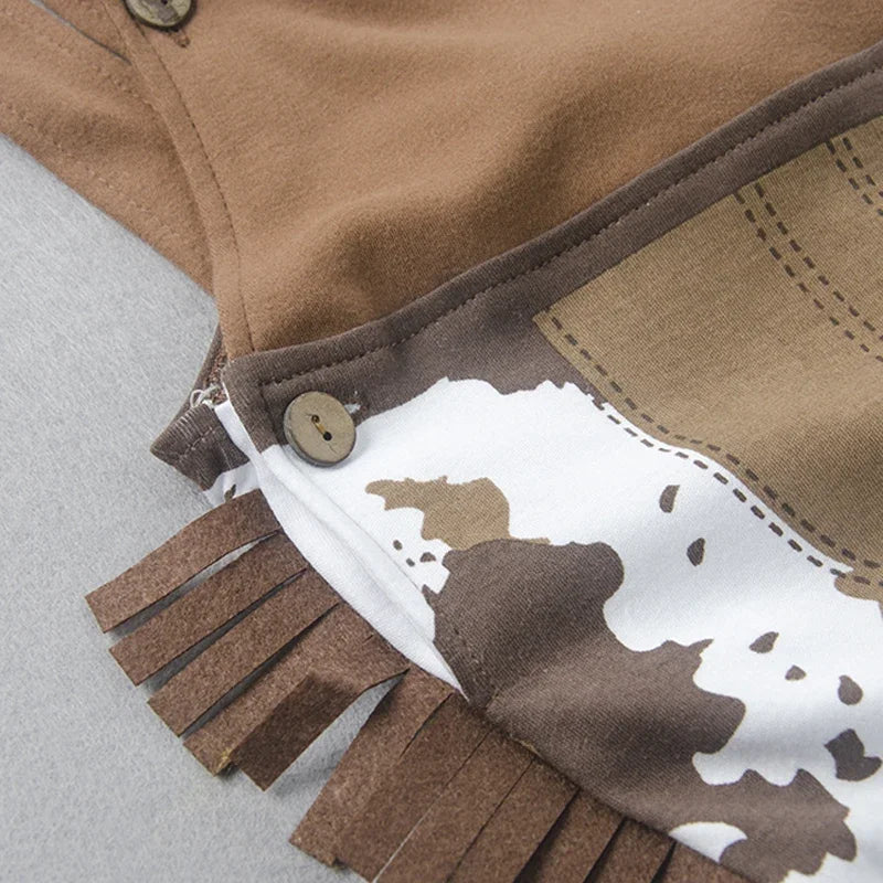 Umorden 3-24M 2-3T Toddler Infant Baby Boys Cowboy Costume Romper 3pcs/set Suspenders Style 4 Seasons 2 Wear Way