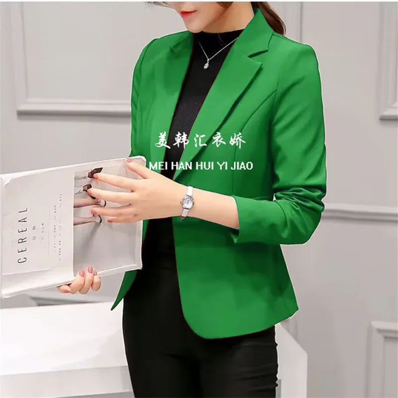 Slim Fit Women's Business Jacket Commuter StyleSmall Size Office Goddess Suit Top Casual ElegantChinese Fashion Coat