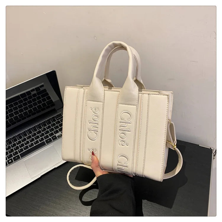 ‌2025 Fashion Embroidery Handbag - Adjustable Shoulder Tote, Crossbody Purse, Trendy & Practical, Perfect for Daily Outfits‌