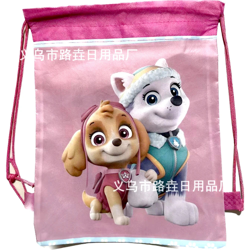 PAW Patrol Birthday Chase non-woven Fabric Children Favorite Travel Bag Party Decor Dog Cute Cartoon Children's Toy Bag Gifts