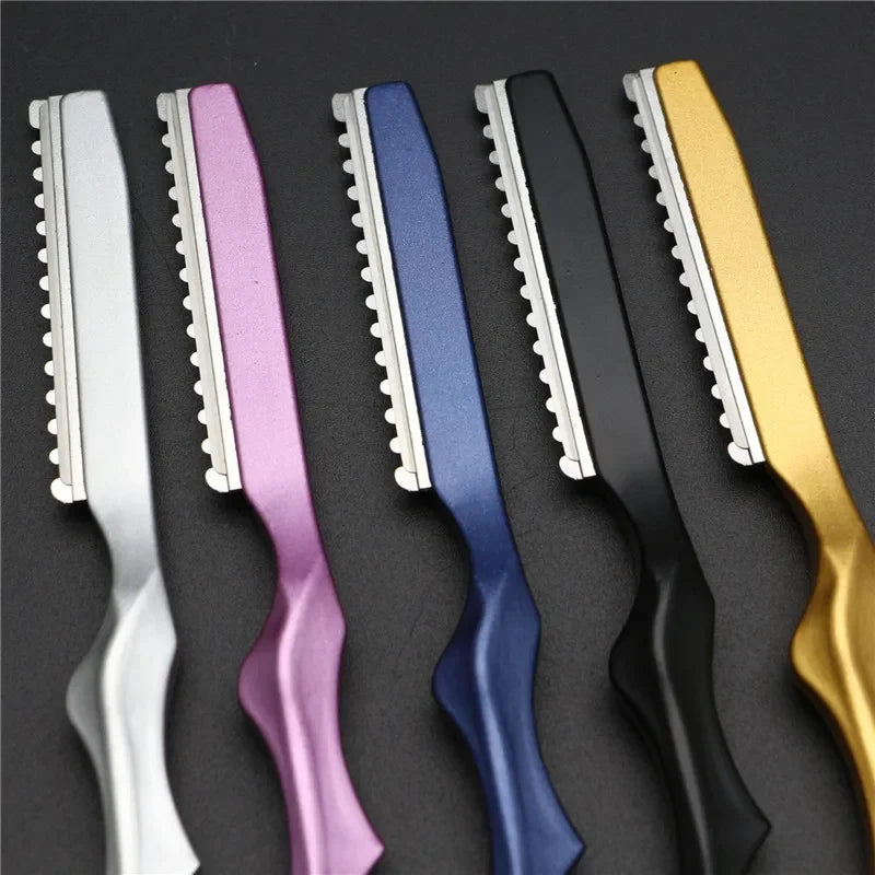 Lame de rasoir de coiffeur Rasoirs à cheveux tranchants  pour le visage . Coupe de cheveux Coupe fine Amincissement .