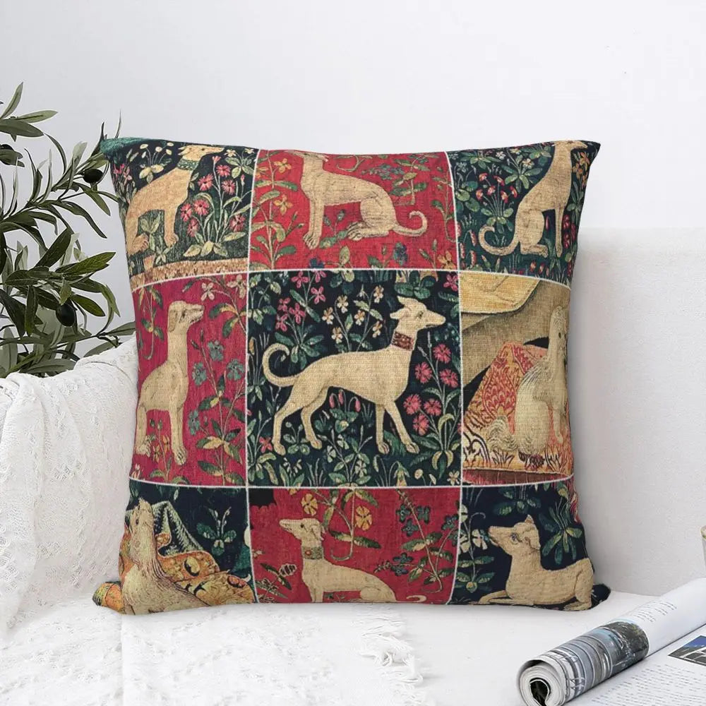Custom Cute Whippet Greyhound Pillow Case Decor Home Hound Dog Luxury Cushion Cover Car Pillowcase