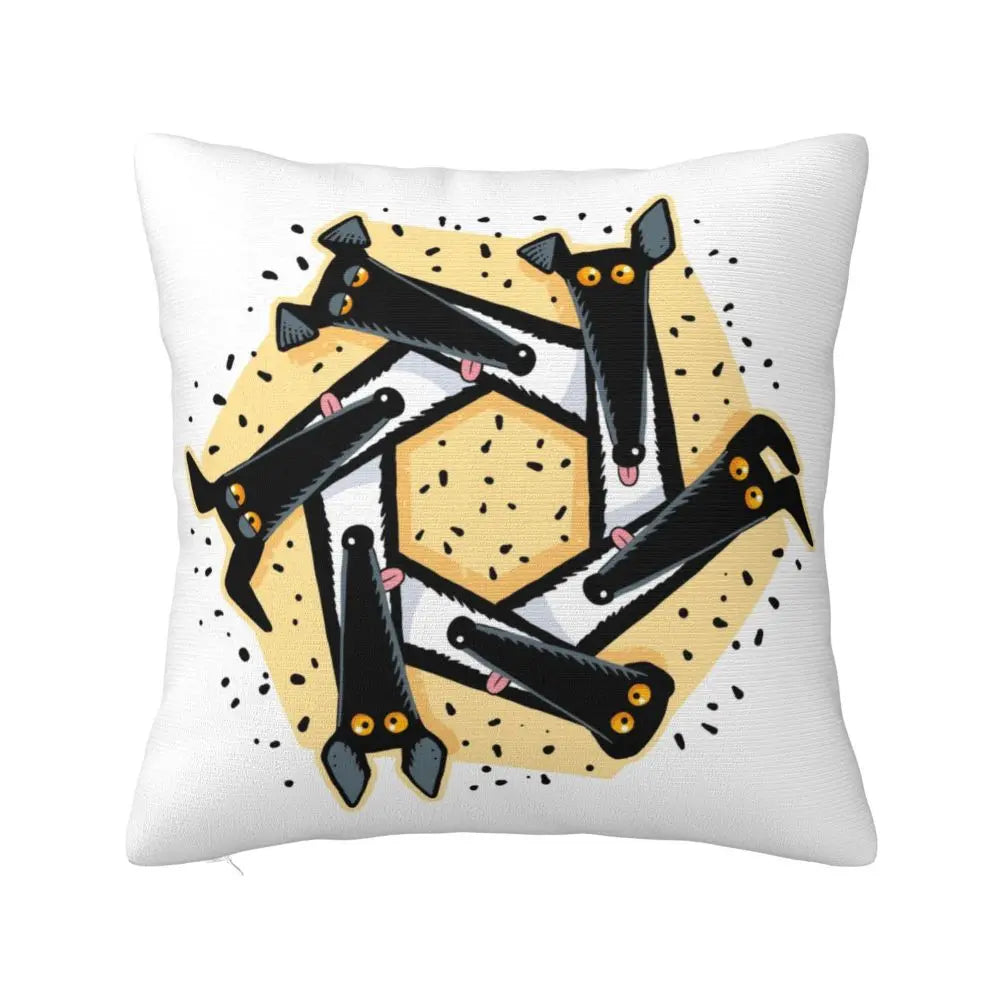 Custom Cute Whippet Greyhound Pillow Case Decor Home Hound Dog Luxury Cushion Cover Car Pillowcase