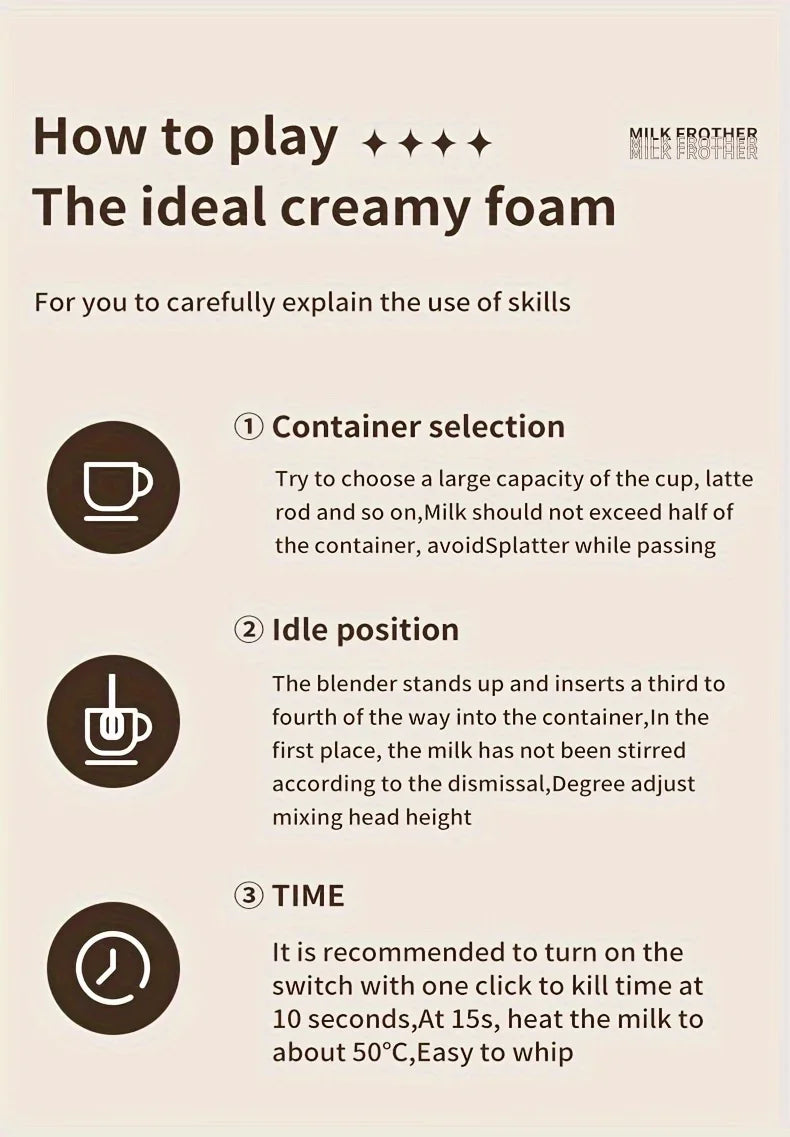 Handheld Wireless Electric Blender Milk Foamer Coffee Whisk Mixer Egg Beater Mini Frother Handle Stirrer Cappuccino Maker Tools