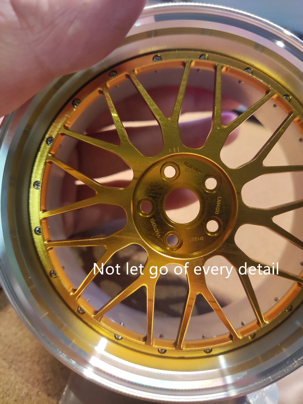 1/5 Car Model Metal Forged Assemble Refitting Wheel Hub  Creative Desktop Display  Personalized  Modification Toys Gift