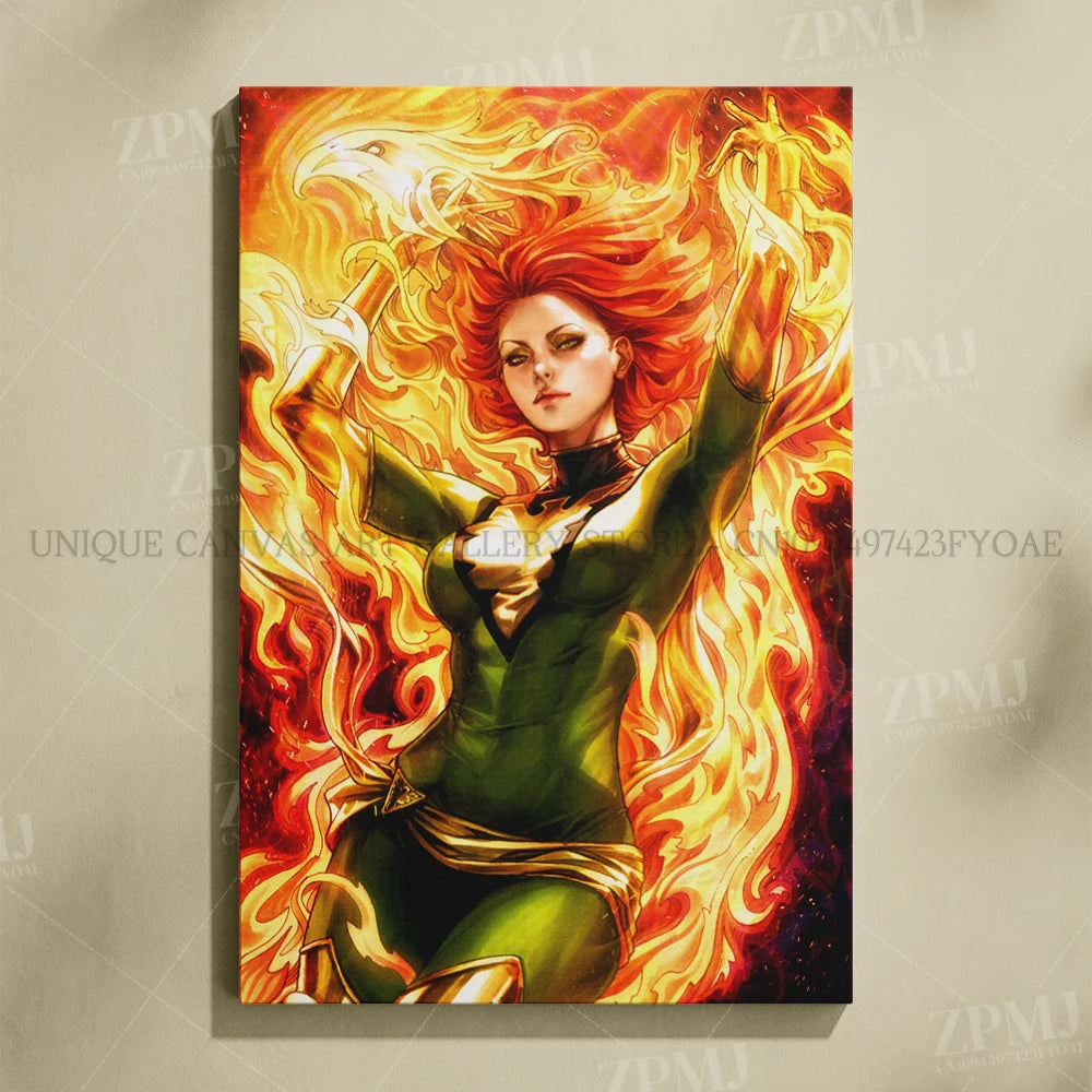 Marvel Comics Female Characters Canvas Pictures Home Decoration Paintings Poster HD Prints Wall Art The Avengers Room Frameless