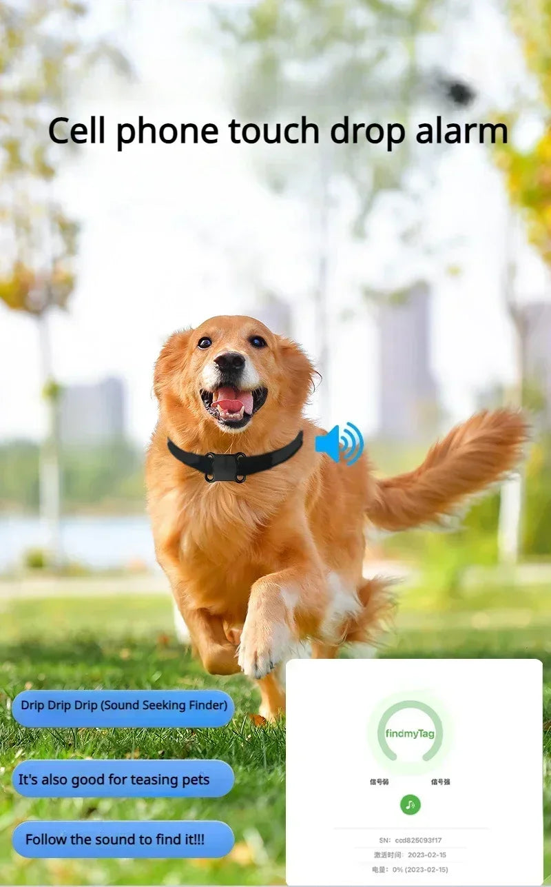 Waterproof Locator Mini GPS Tracker Blue-tooth Wireless Cat and Dog Tracker Smart Animal Finder Pet Positioning Tracker