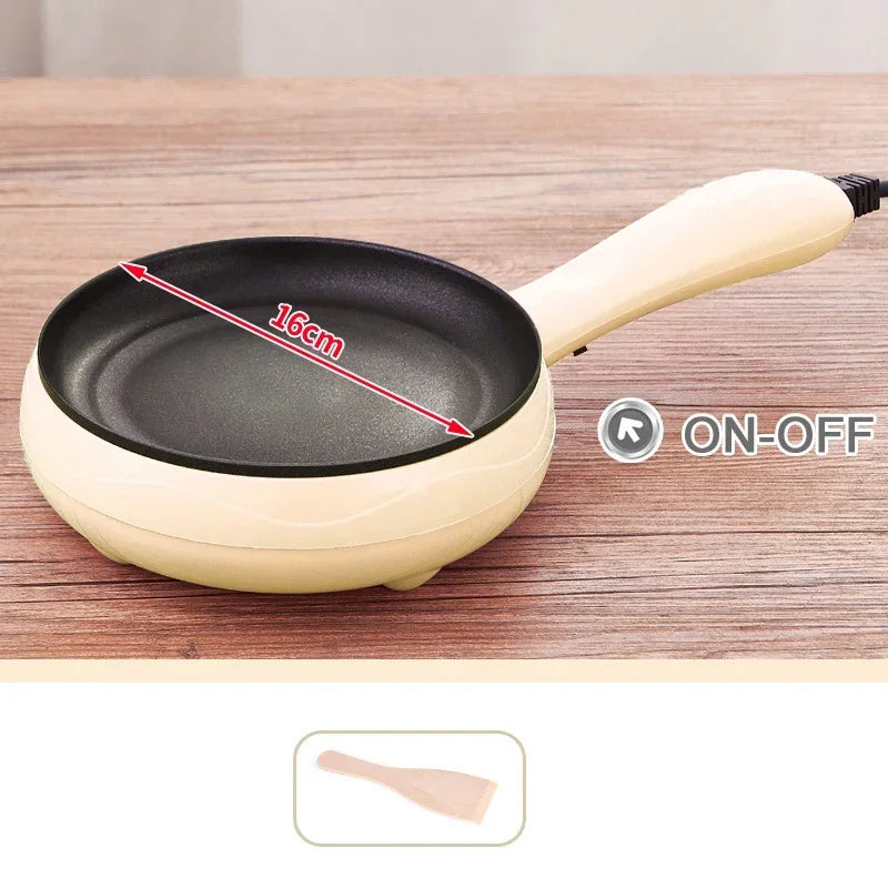 UK/US/EU Countertop Non-Stick Electric Egg and Steak Cooker with Automatic Power Off for Home Breakfast Comes with Wooden Shovel