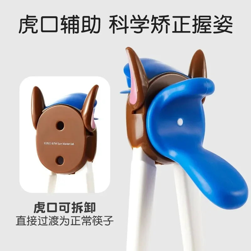 Paw Patrol Kid Chopsticks Chase Skye Cute Cartoon Good Quality Training Chopsticks Toddlers Spoon Fork Tableware Boys Girls Gift