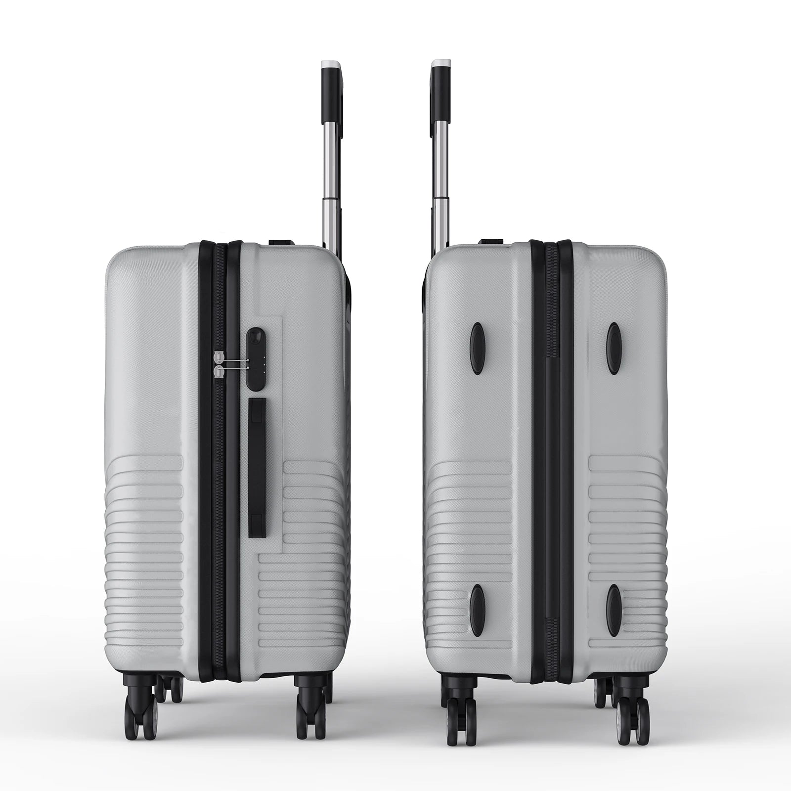 Luggage Set of 3 with Lock, 4 Rolling Spinner Wheels, ABS Lightweight Trolley Travel Suitcase for Hand Luggage Business Trip