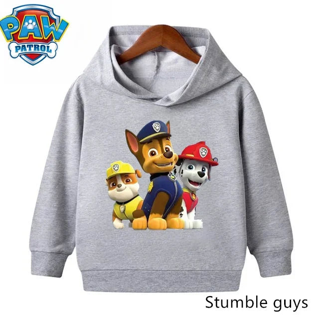 Paw Patrols Hoodie Kids Sweatshirt Cute Anime Hoodie Cashmere Boys Clothes Girls Tops Pokemoned Clothes