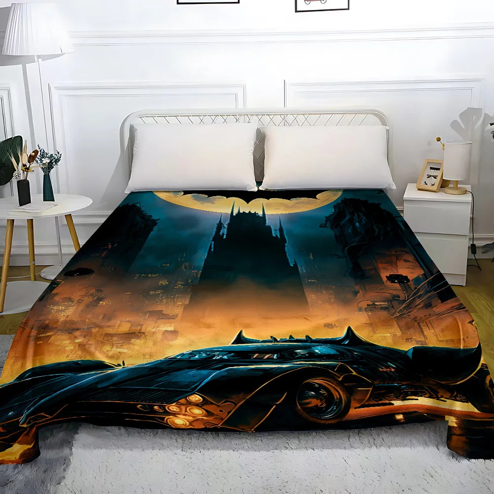 Bedding Adult Children Bed Sheet (no pillowcase) Droop Full Encirclement Mattress Anime For B-Batmans Cover Seasons Universal