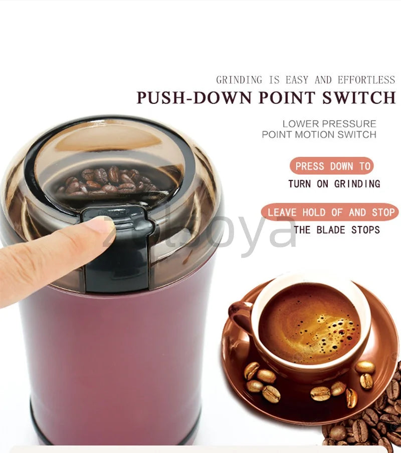Electric bean grinder Coffee machine Home hand grinder hand coffee bean grinder Portable automatic grinder