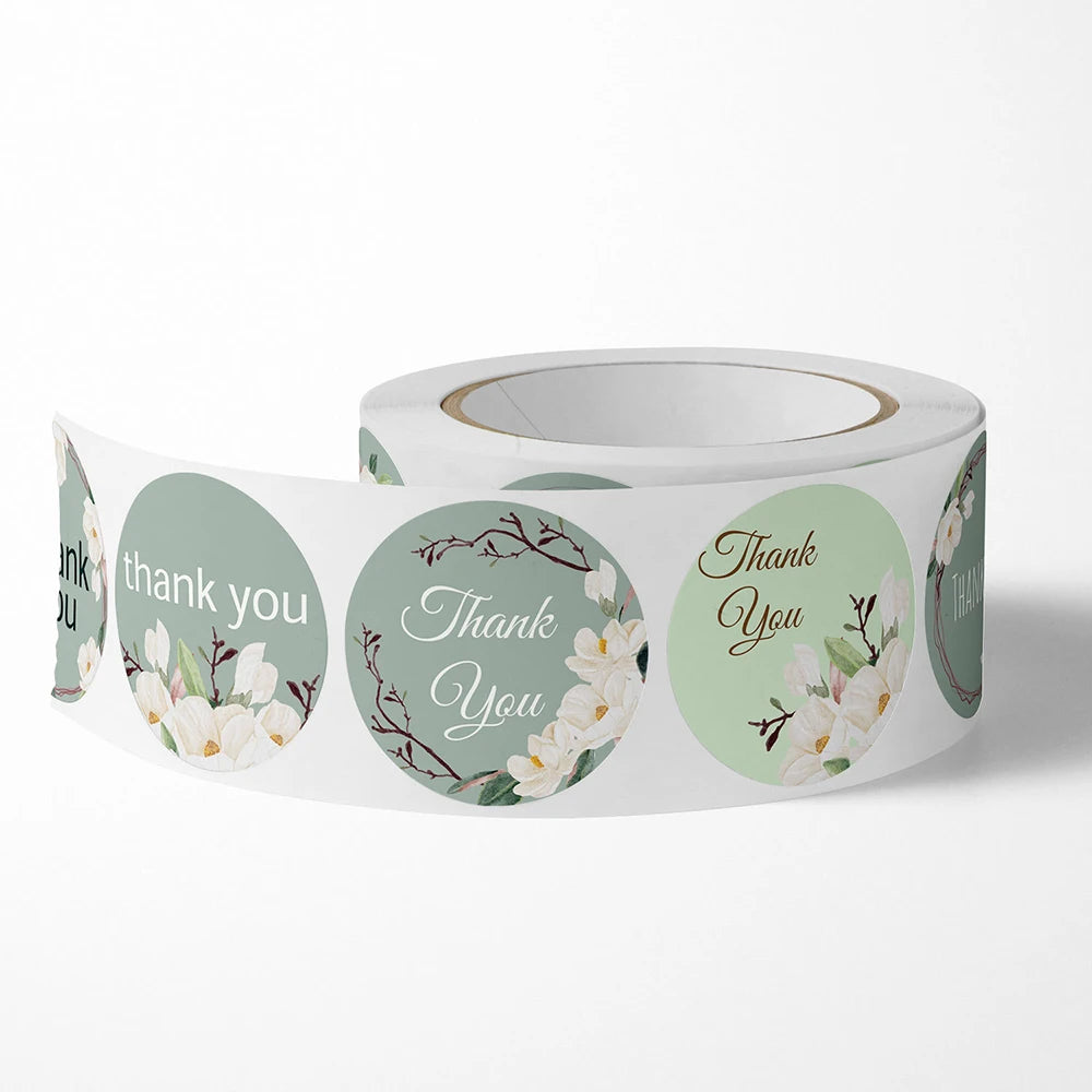 100-500pcs Thank You Sticker Holiday Decor Sticker Wedding Party Gift Sticker Birthday Gift Box Sticker Baking Labels