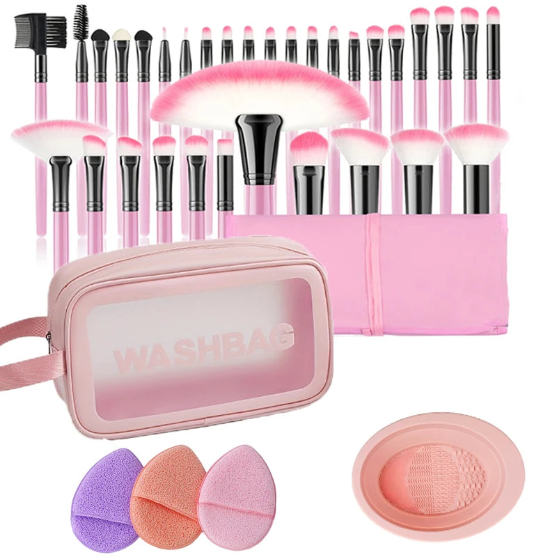 Ensemble contenant 37 outils de maquillage