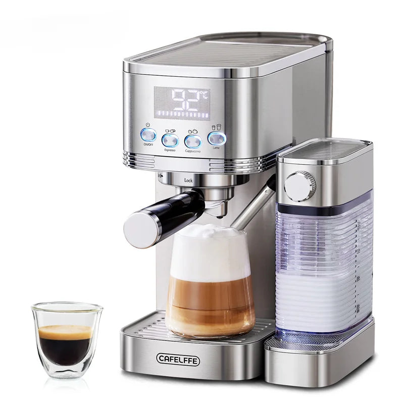 Automatic Coffee and Milk Frother All-in-one Machine 20bar Household Small Espresso Coffee Machine Multi-function Coffee Maker