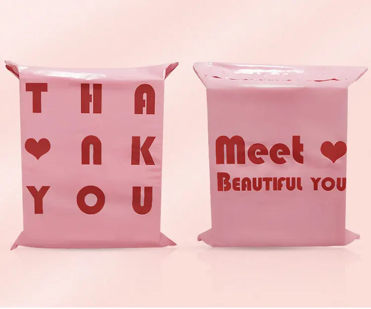 INPLUSTOP 20Pcs/lots Pink Courier Bags Thicken THANK YOU Plastic  Shipping Bags Self Seal Envelopes Post Clothing Mailing Pouch