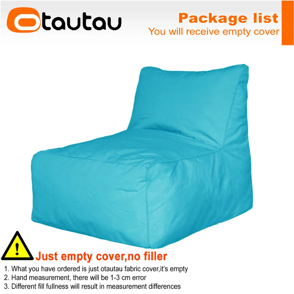 OTAUTAU Outdoor Oxford Bean Bag Lounger Cover Swim Pool Float Sofa Bed Pouf SF508【No Filler!Need To Buy Filler By Yourself !】