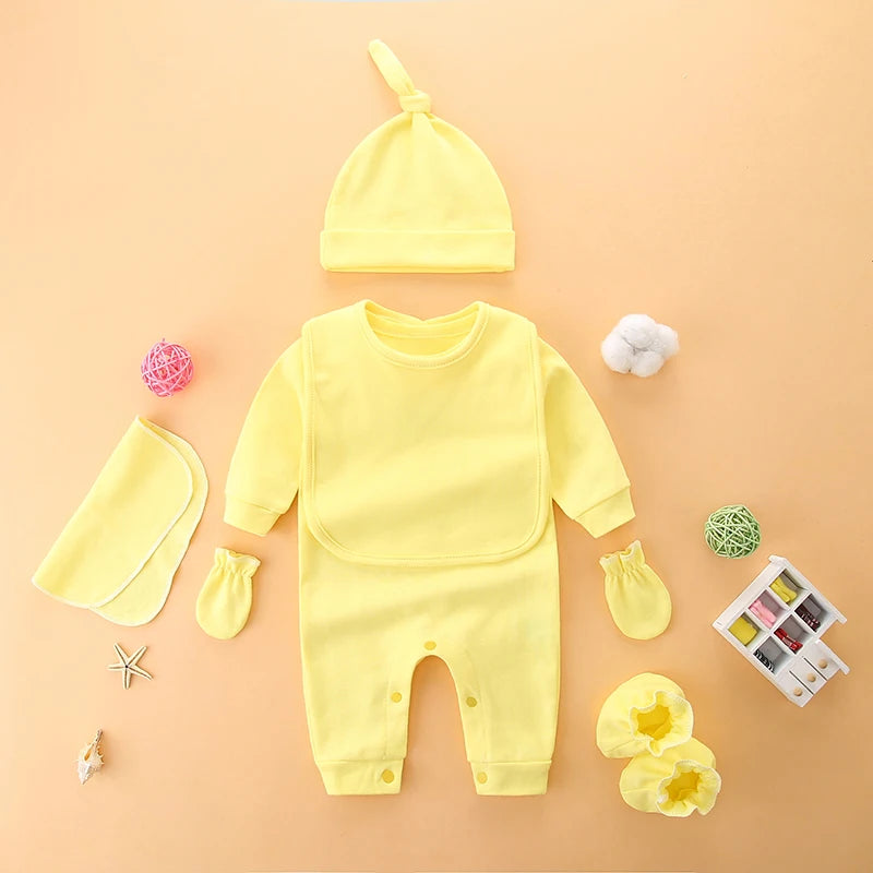Set of clothes for newborn baby, pure cotton, full moon gift