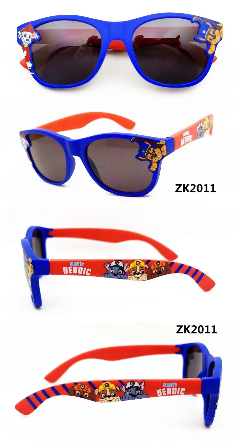 PAW Patrol Chase Sunglasses Round Polarized cartoon Sunglasses Silicone Flexible Safety anime Sun Glasses Fashion Shades Eyewear
