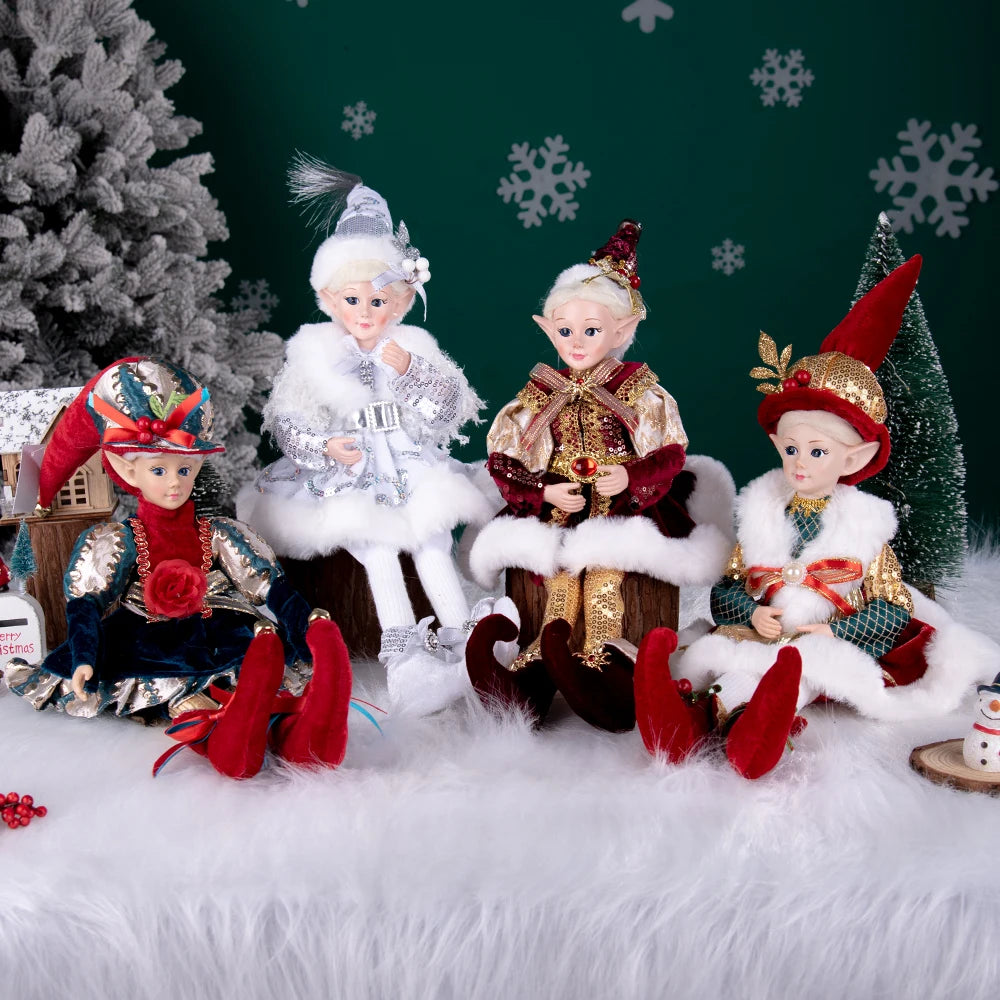 Hanging Decoration Navidad Natal 2025 New Year Gifts Elf Boy Dolls with Mask Christmas Tree Pendant Ornaments Elf Gifts