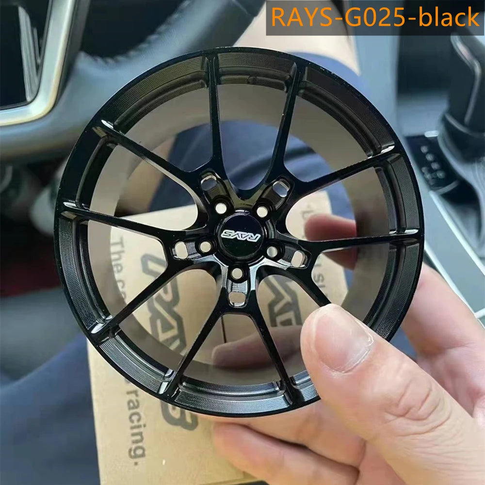 1/5 Car Model Metal Forged Assemble Refitting Wheel Hub  Creative Desktop Display  Personalized  Modification Toys Gift