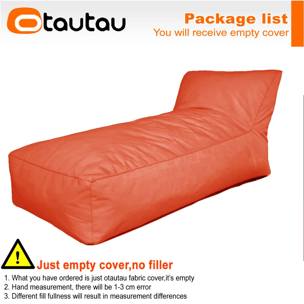 OTAUTAU Outdoor Oxford Bean Bag Lounger Cover Swim Pool Float Sofa Bed Pouf SF508【No Filler!Need To Buy Filler By Yourself !】