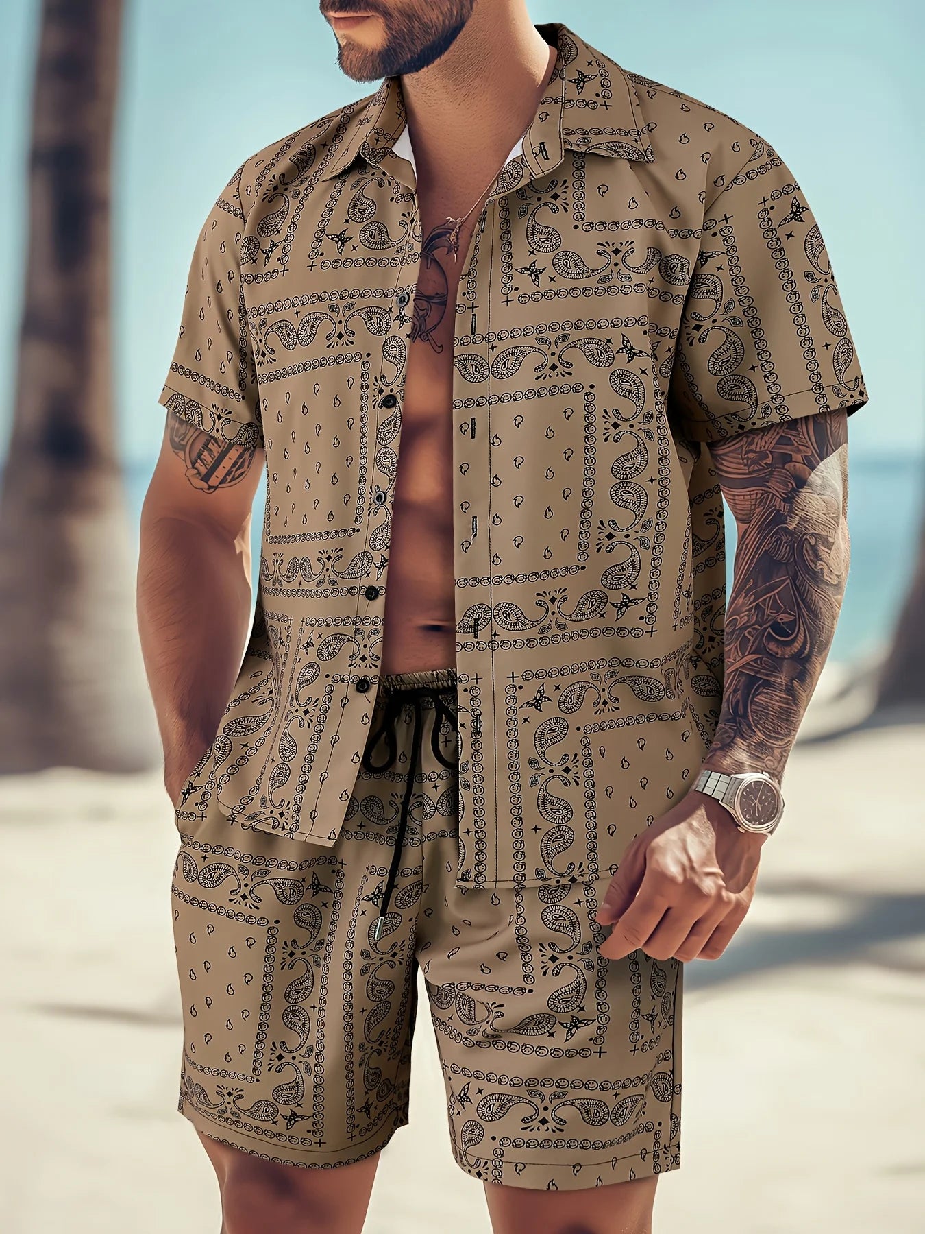 Ensemble d'été deux pièces imprimer