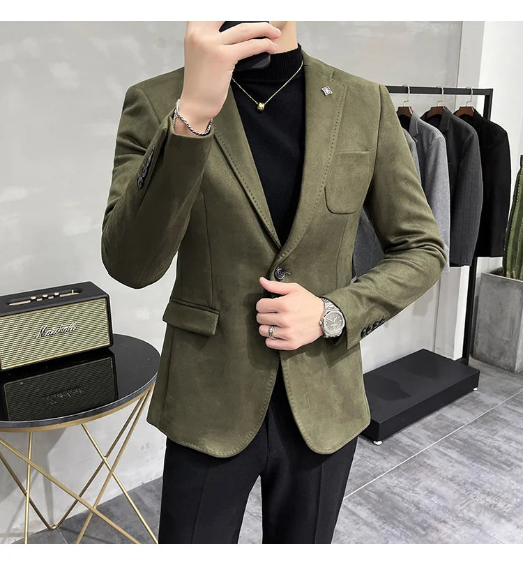 Veste blazer Cuir de daim